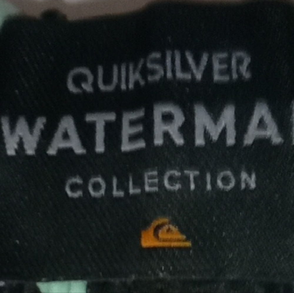 Quiksilver Waterman Collection Mint and Black Shorts